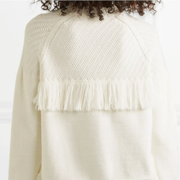 🍒NWOT🍒 FRAME FRINGE SWEATER - Picture 5 of 10
